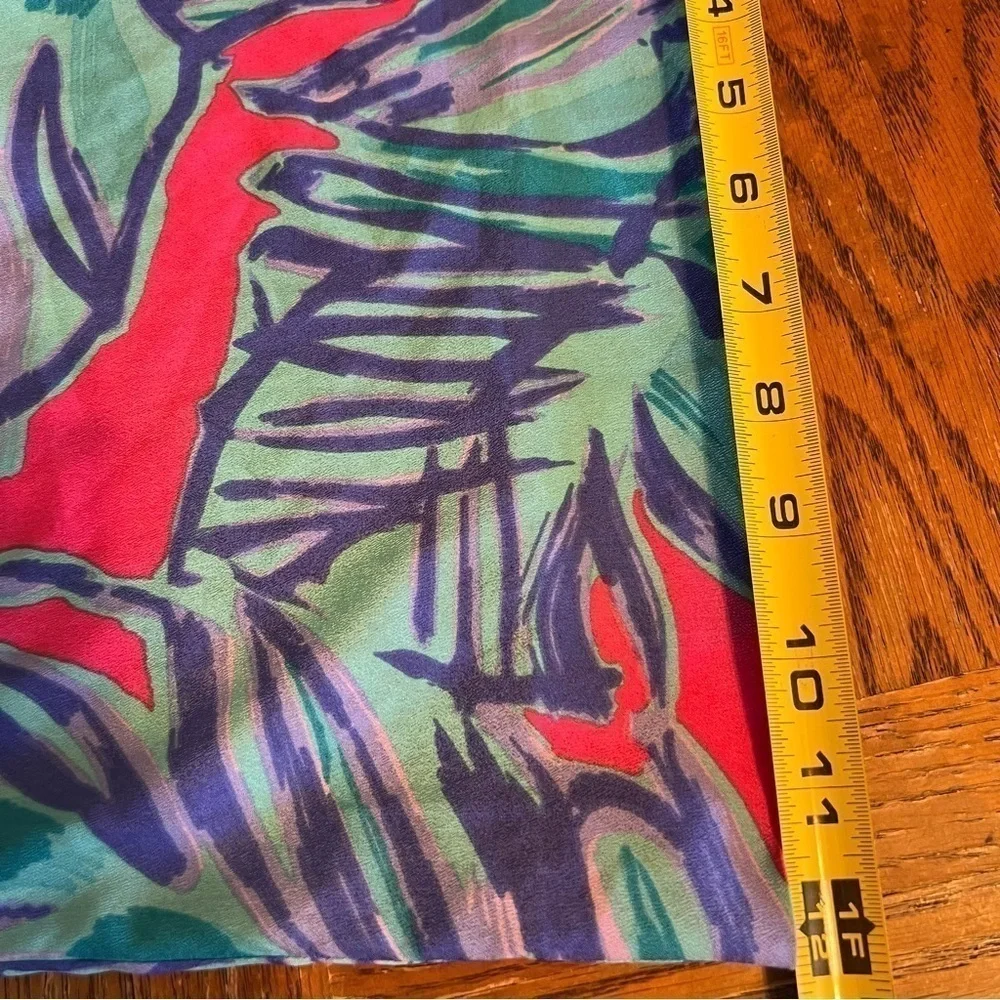 Lilly Pulitzer Graphic Colorful Palazzo Pull-on Pants Sz XS Flowy Lightweight